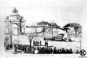 Inauguración del tranvia a los Carabancheles (1879)