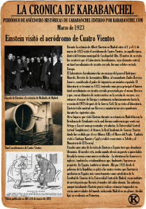 Einstein visitó Cuatro Vientos
