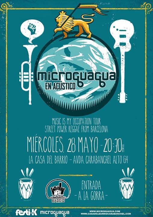 Microguagua en La Casa del Barrio