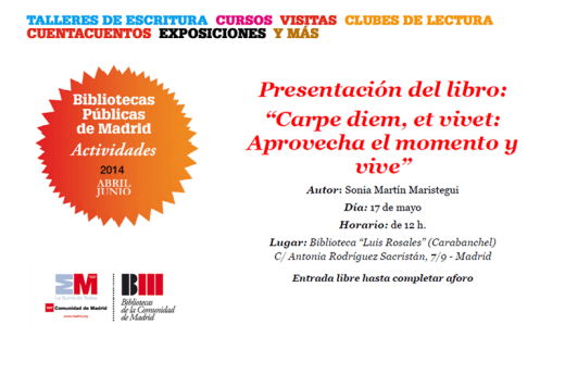 Presentación del libro Carpe diem Biblioteca Luis Rosales