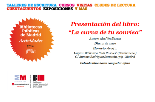 Presentación del libro La curva de tu sonrisa