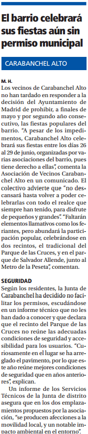 Gente Carabanchel Alto fiestas