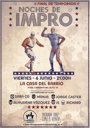 Noches de impro Final del temporada 6 de junio en La Casa del Barrio