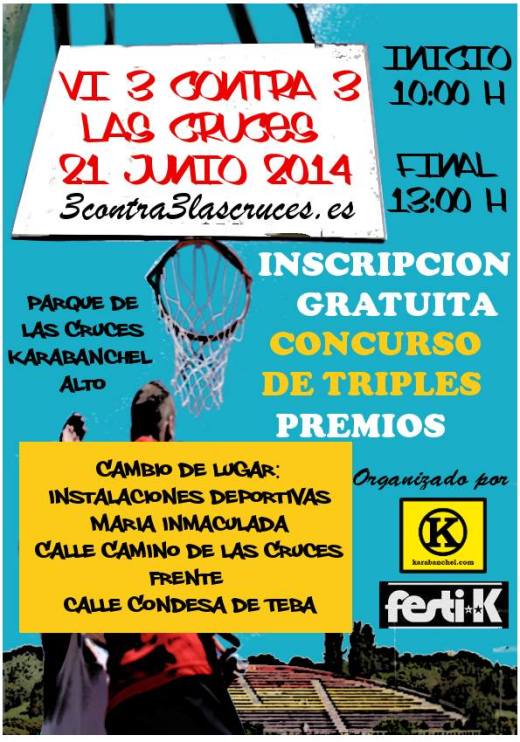 VI Torneo 3 contra 3 Las Cruces Cambio de lugar