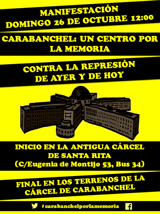 Cartel Mani 26 O Carcel Carabanchel