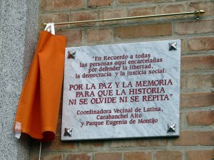 placa carcel carabanchel