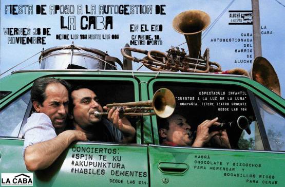 Fiesta autogestion La Caba en el EKO 28 de noviembre