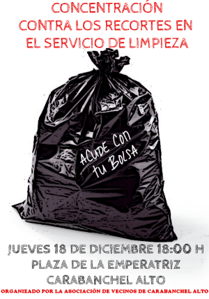 Concentración Recortes Servicios de Limpieza