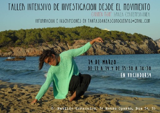 cartel Taller intensivo de investigación desde el movimiento Vaciador