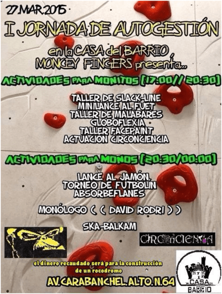 Jornada de autogestión de Monkey Fingers en Casa del Barrio