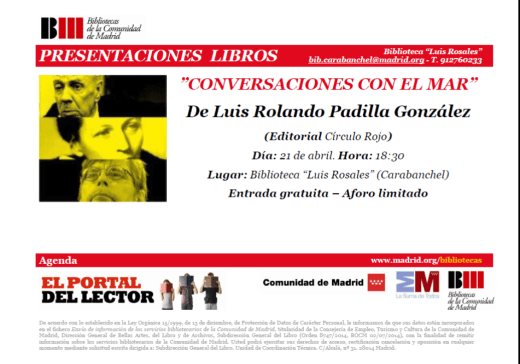 Conversaciones con el Mar Luis Rolando Padilla Biblioteca Luis Rosales