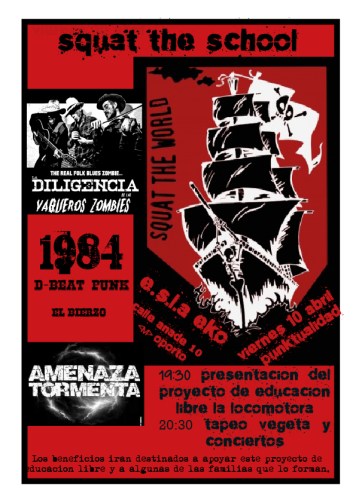 La Locomotora – squat the school EKO 10 abril