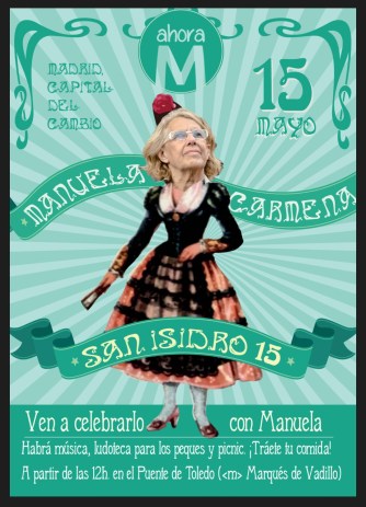 Manuela Carmena en San Isidro 2015