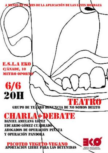 Charla-debate Represión al movimiento anarquista y ley mordaza en el EKO el 6 de junio