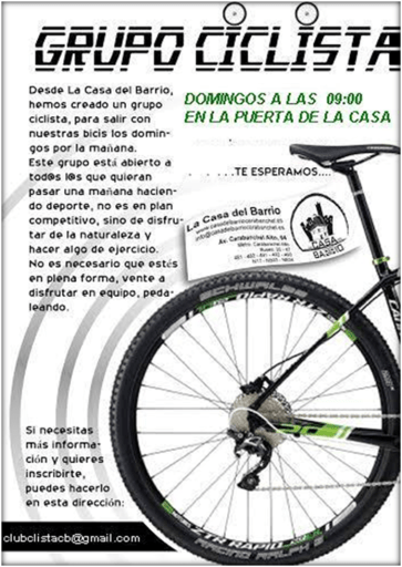Salida grupo ciclista Casa del Barrio