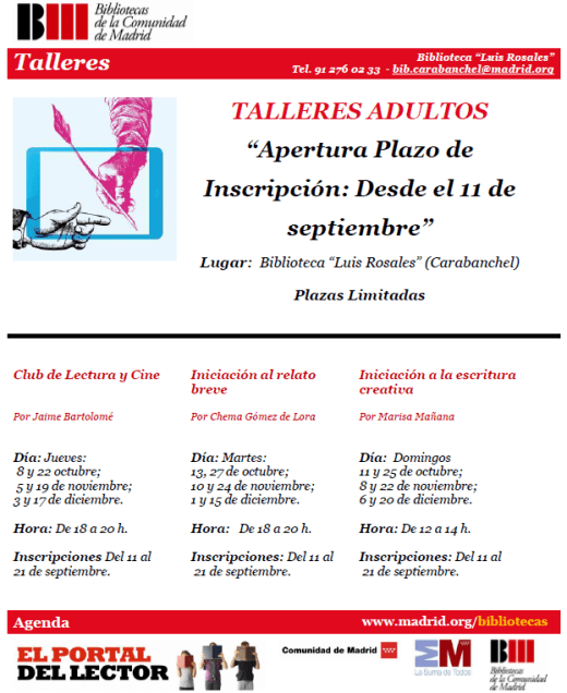 Talleres adultos biblioteca Luis Rosales 2