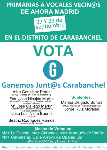 Cartel Primarias Voves