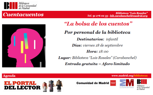 Cuentacuentos biblioteca Luis Rosales 18 de septiembre