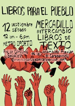 Intercambio libros de texto en Carabanchel 12 de septiembre