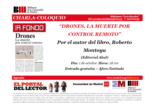 Presentación libro Drones biblioteca Luis Rosales