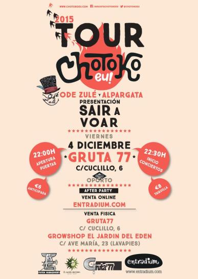 Chotokoeu en el Gruta 77 el 4 de diciembre