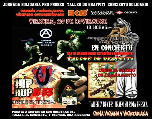 Jornada solidaria pro presox en el EKO 20 de noviembre