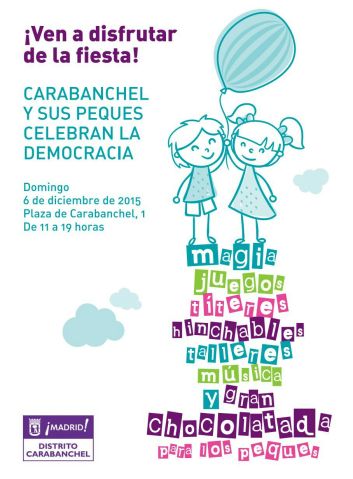 Carabanchel y sus peques celebran la democracia el 6 de diciembre