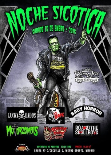 Noche sicotica Gruta 77 Lucky Daddos 13 bats