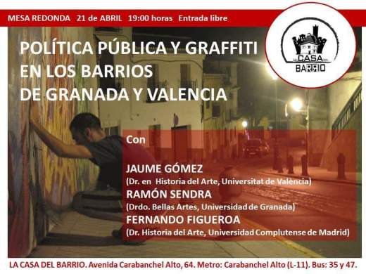 Politica publica y graffiti en los barrios de Granada y Valencia