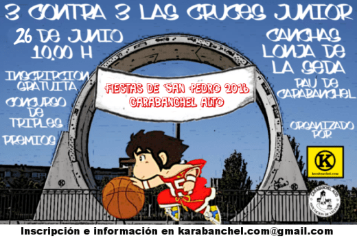 Cartel 3 contra 3 Junior 2016