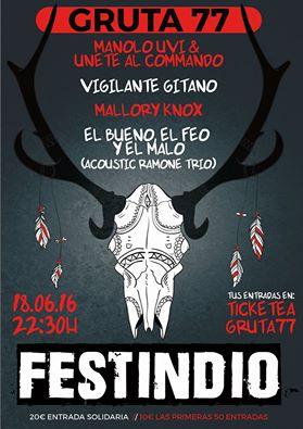 FestIndio el 18 de junio en Gruta 77