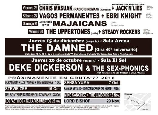 Programación Septiembre 2 Gruta 77