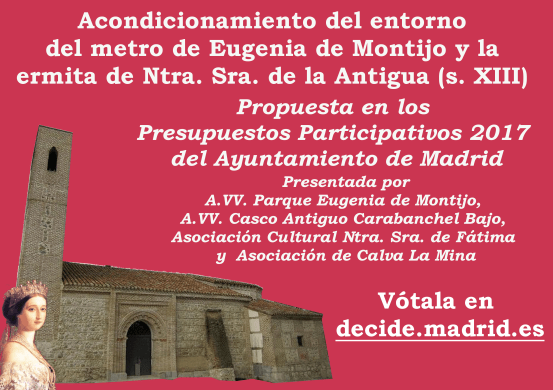 Cartel propuesta Metro Eugenia de Montijo Presupuestos Participativos